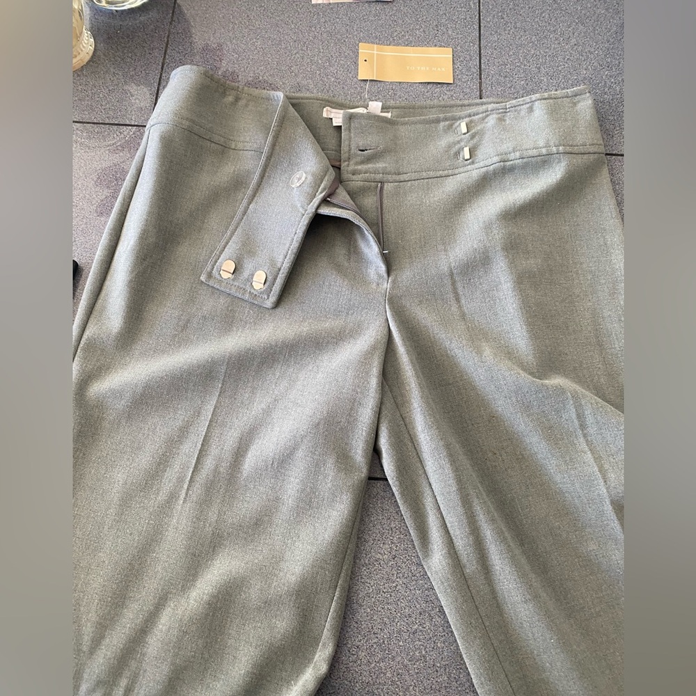Gray Cuffed Dress Pants by BCBG - To the max Sz 4